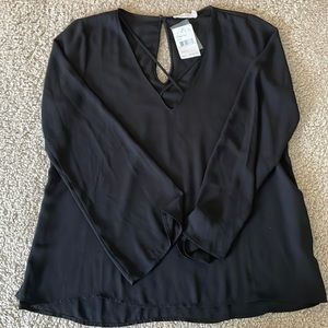 Lush Cross-tie Blouse